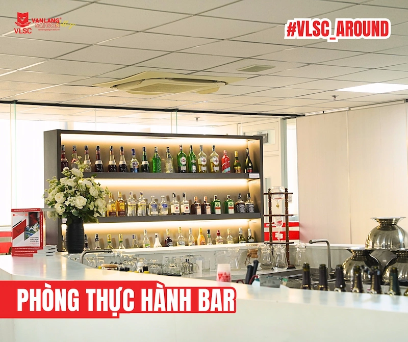 Phòng thực hành BAR của khối ngành Nhà hàng - Khách sạn